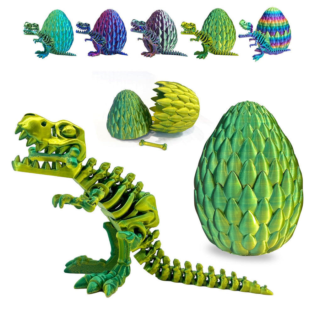 utosday tri-color dinosaur egg for eye-catching desk decor