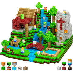 Uucoco 100pcs magnetic blocks set in action, sparking creative building play and exploration.