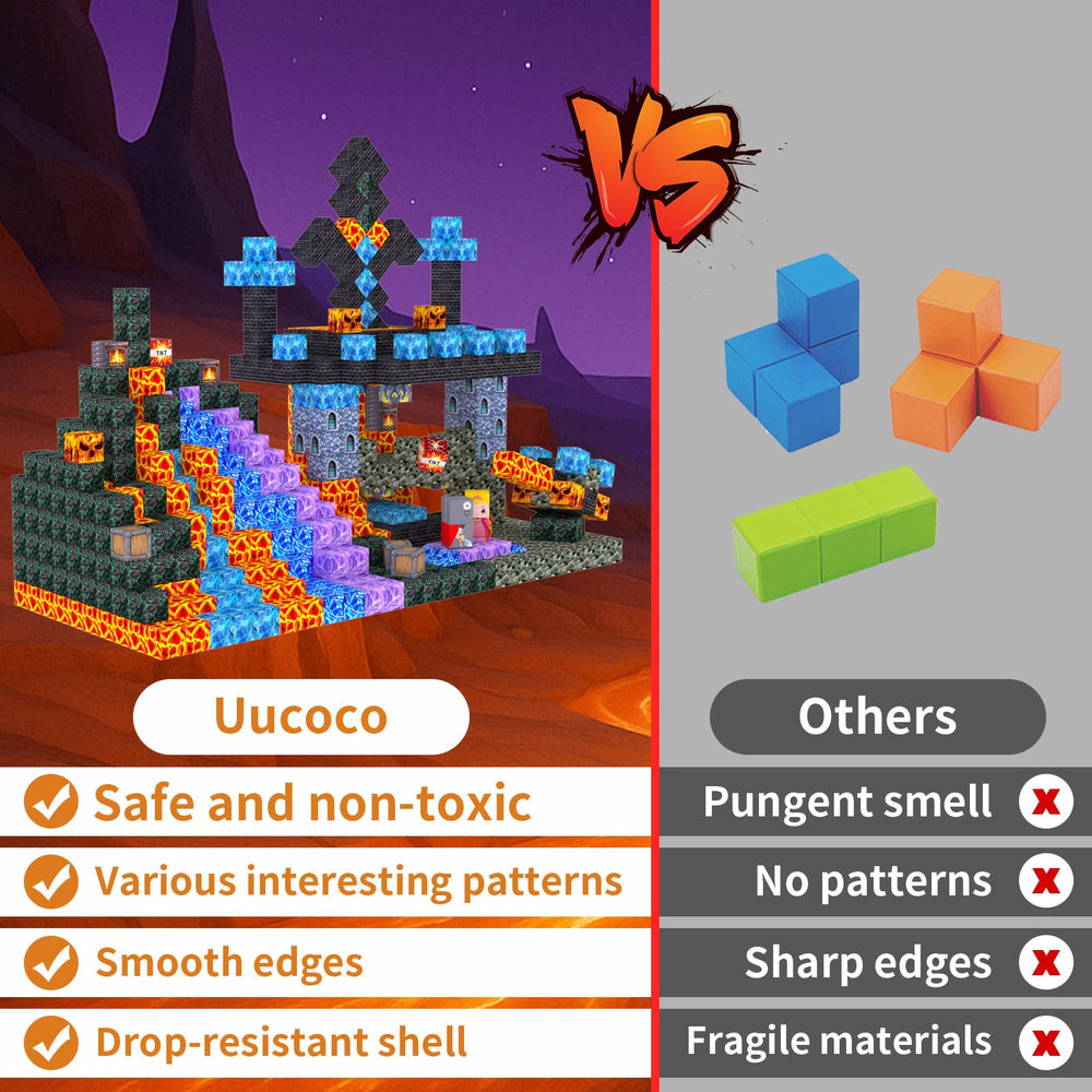 Uucoco gift-ready magnetic blocks set for birthdays or holidays.