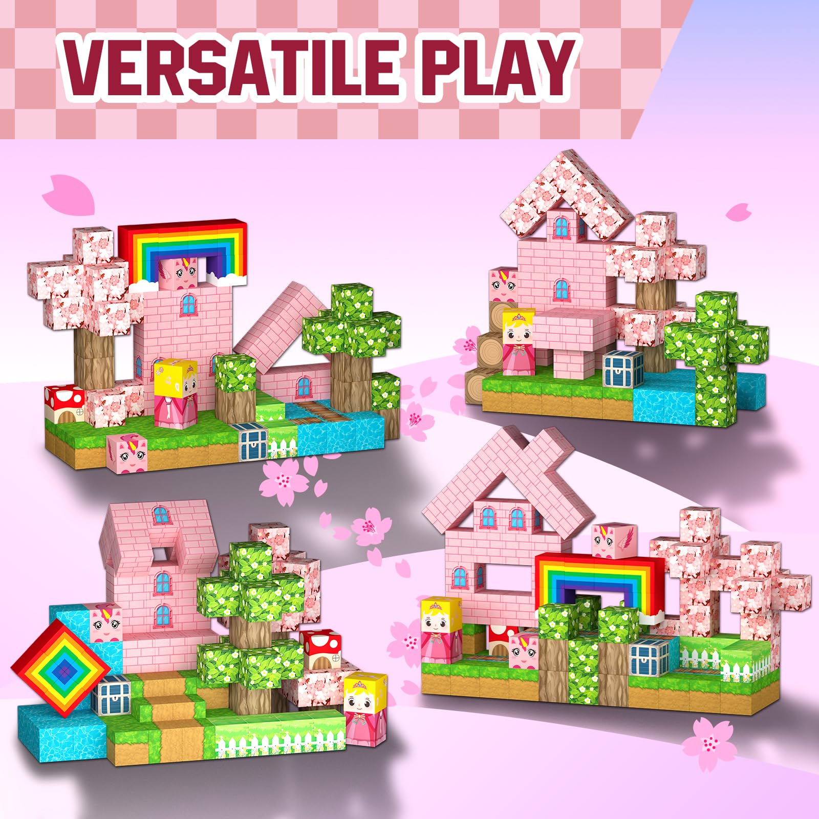 Uucoco safe and durable magnetic blocks with smooth edges for worry-free play