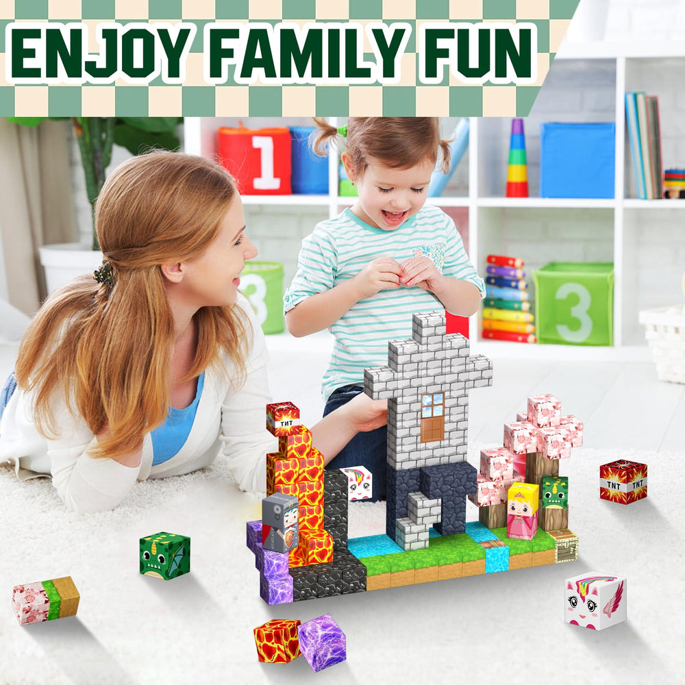 Uucoco safe and durable magnetic blocks with smooth edges.