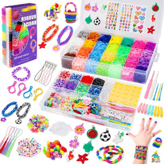 UUEMB rubber band bracelet kit storage box keeps supplies neatly organized for on-the-go crafting.