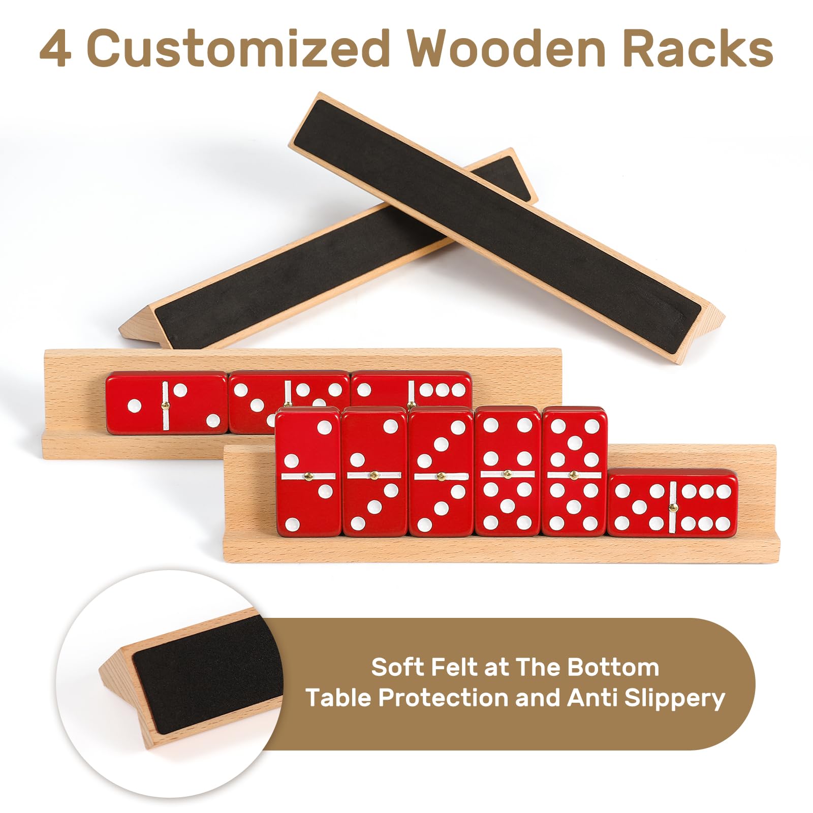 uvcany dominoes travel case for easy storage and transport.