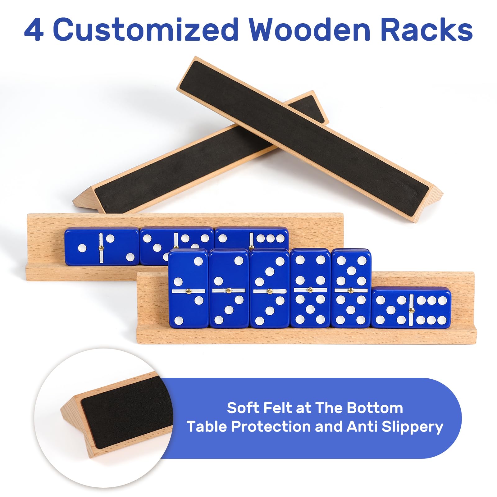 uvcany larger domino tiles measuring 2.1 by 1.1 inches for better visibility