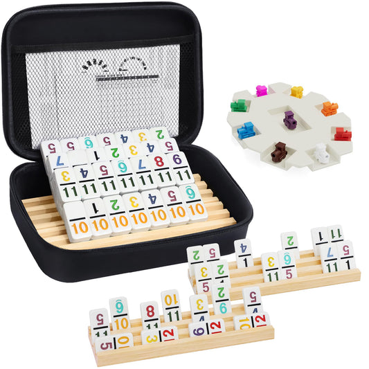 Uvcany Mexican Train dominoes tiles, ready for gameplay and storage.