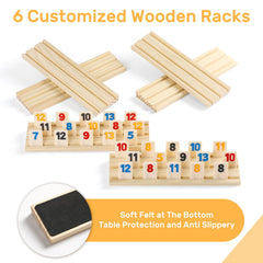 uvcany Rummy Cube includes dice and instruction for quick setup