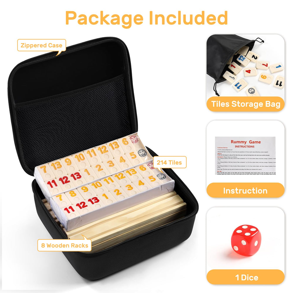 uvcany Rummy Cube dice included for varied gameplay options