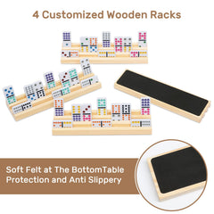 uvcany zippered travel case securely stores dominoes and accessories