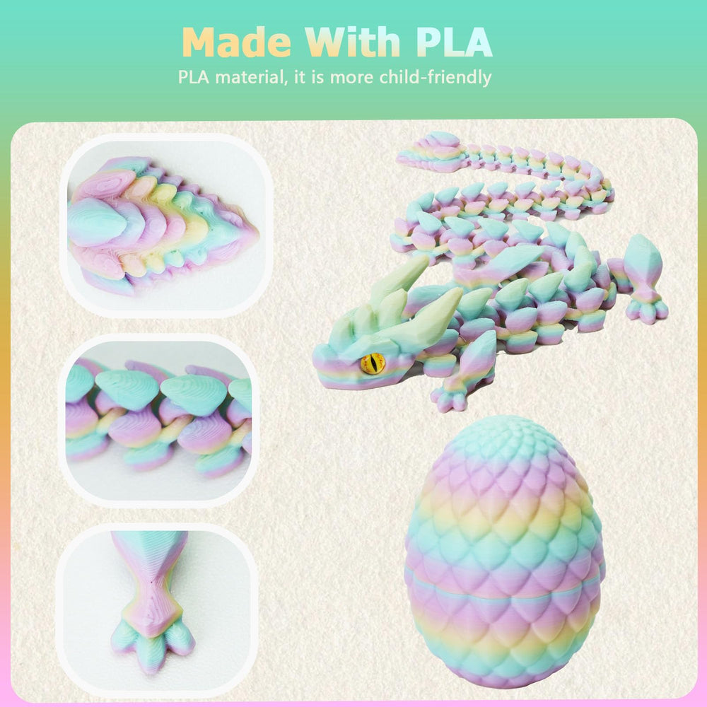 UXBSTM dragon egg with articulated limbs for interactive play and focus.