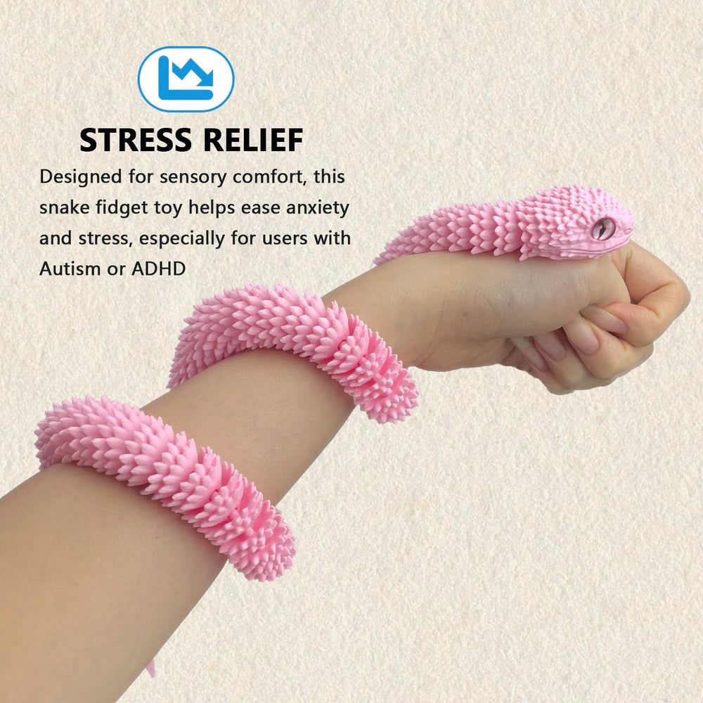 UXBSTM flexible snake figure, poseable for unlimited play and stress relief.