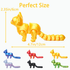 UXBSTM 3D printed cat with silent joints for discreet use.