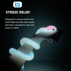 UXBSTM snake fidget toy supports focus and sensory calm.