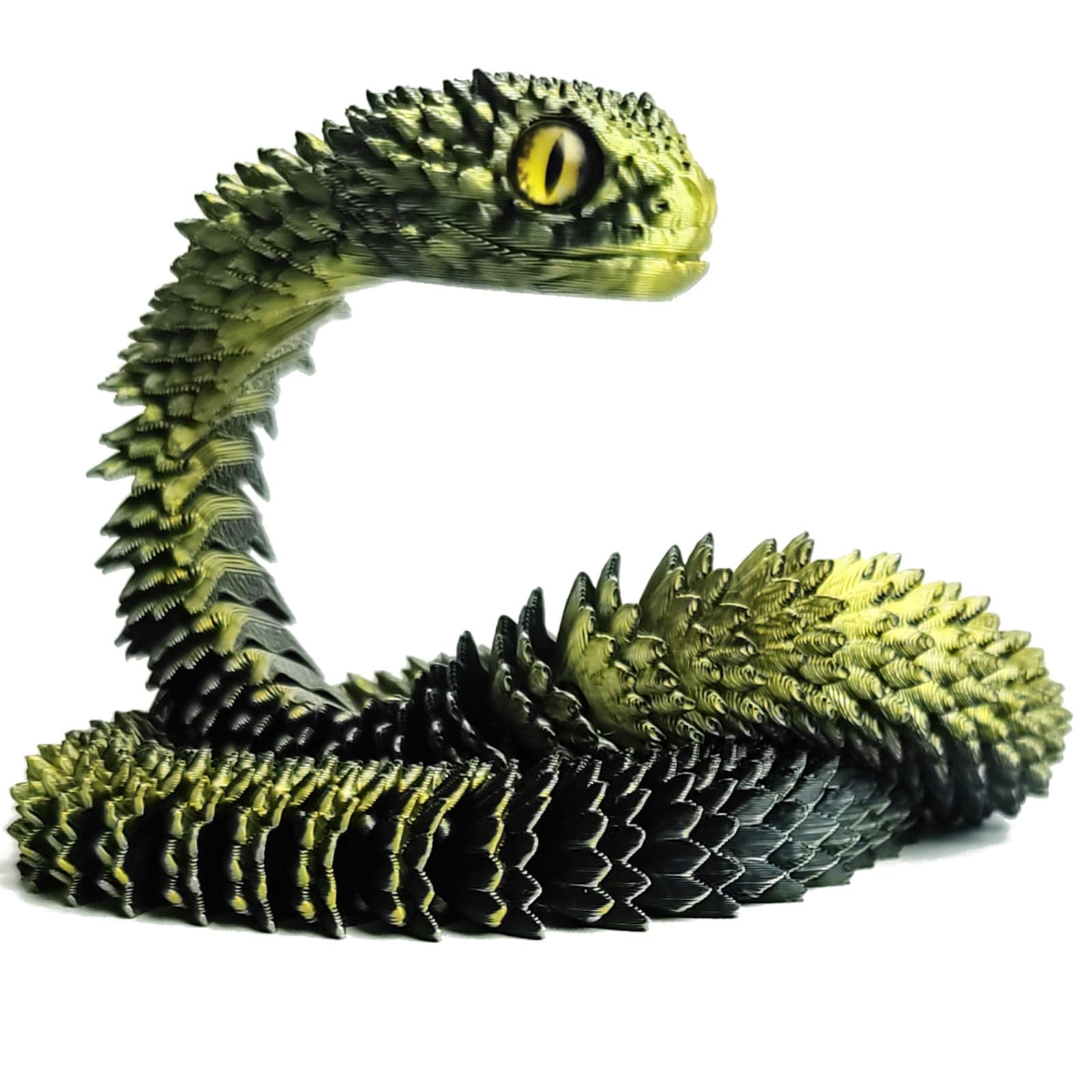 UXBSTM snake toy with flexible hinge pose ideal desk companion for focus and calm