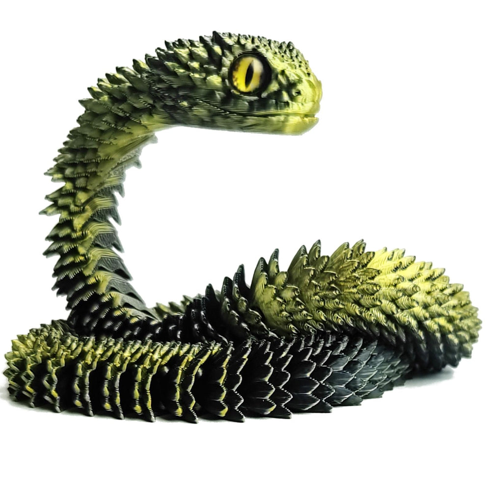 UXBSTM snake toy with flexible hinge pose ideal desk companion for focus and calm