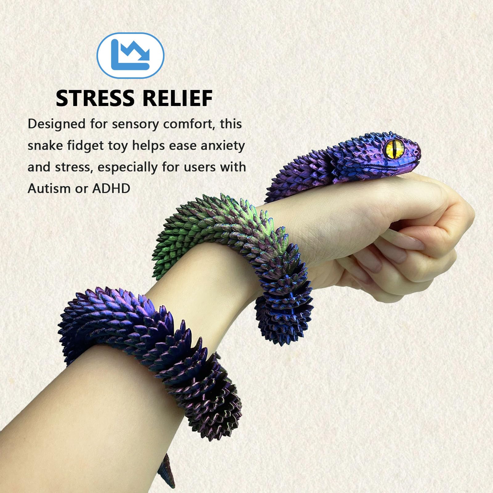 UXBSTM flexible desk snake is ideal for focus and calm use.