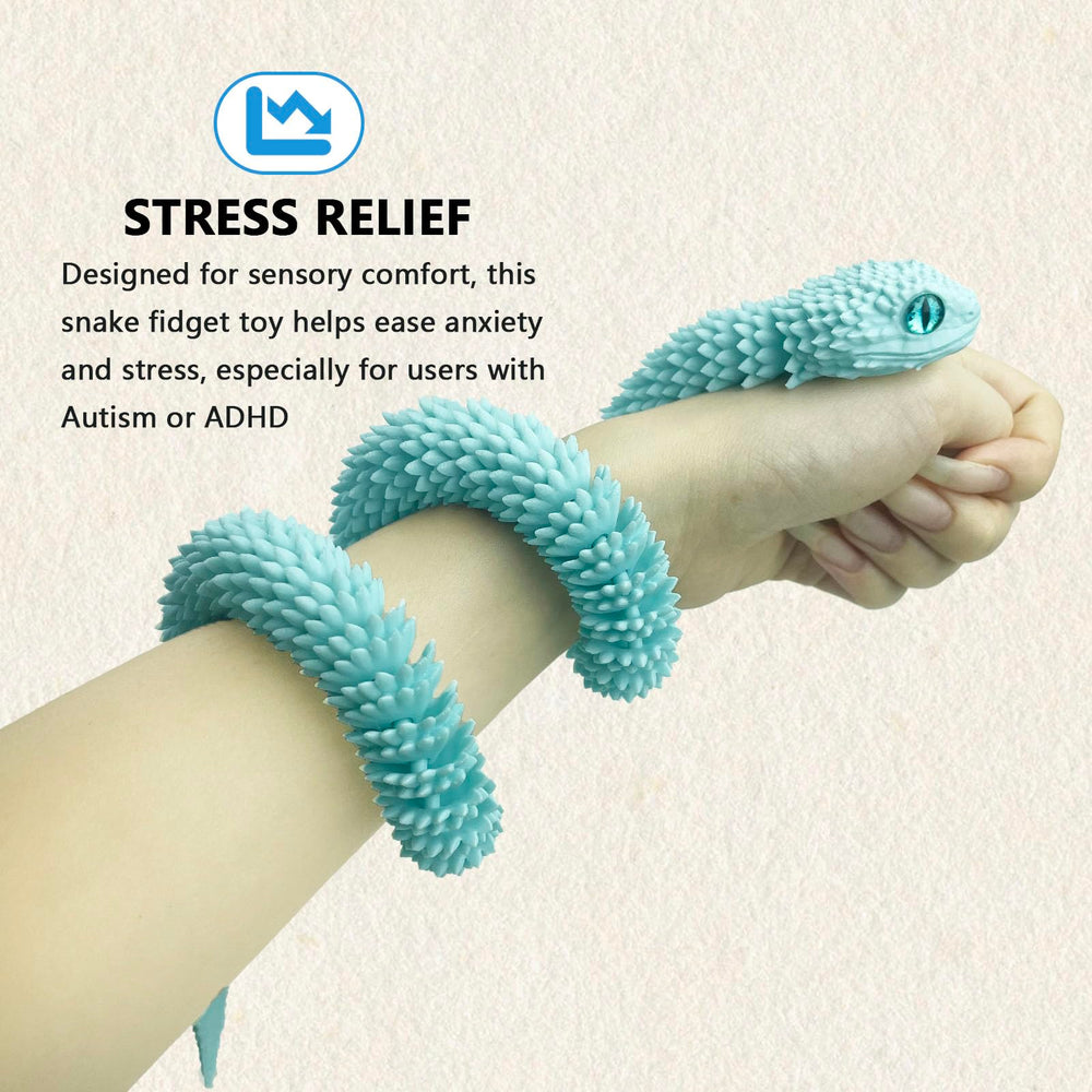 UXBSTM snake hinged design enables flexible poses for interactive play