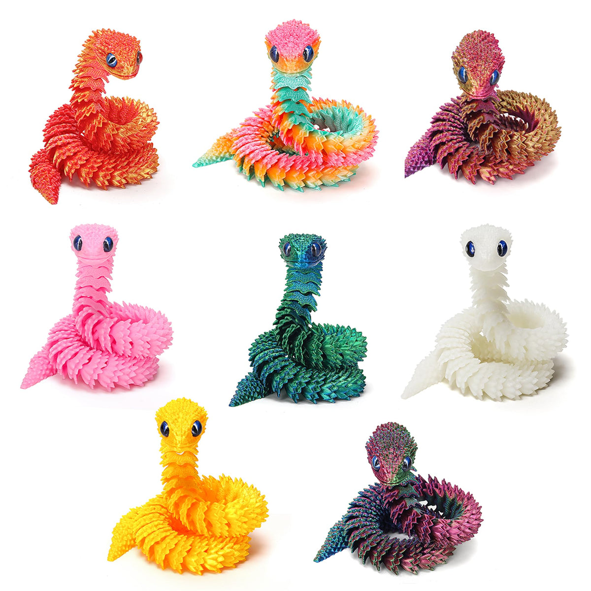 uyrzwek snake toy with hinged design for interactive posing and focus