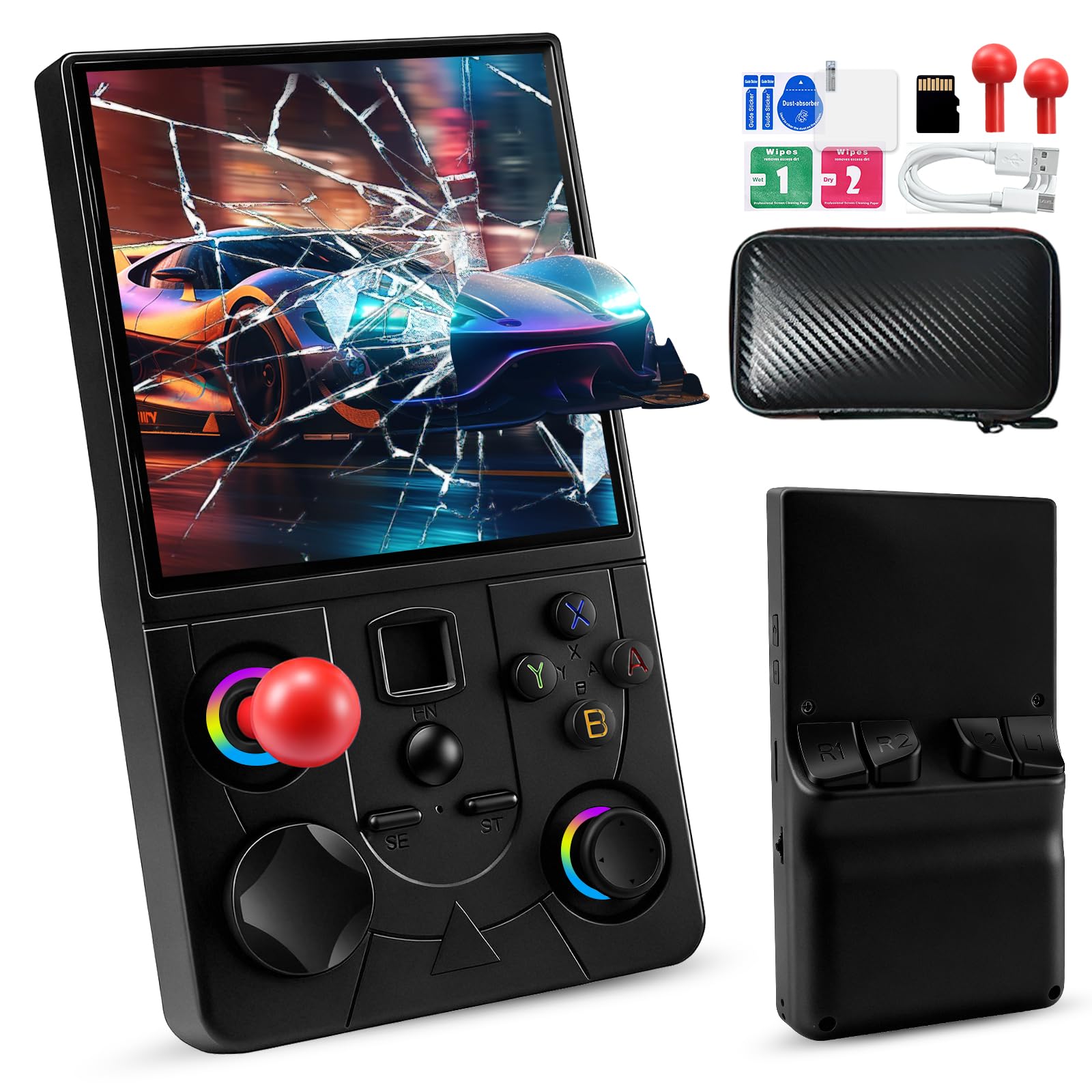 UYTGXEN DC40V front view showing the handheld in context for retro gaming