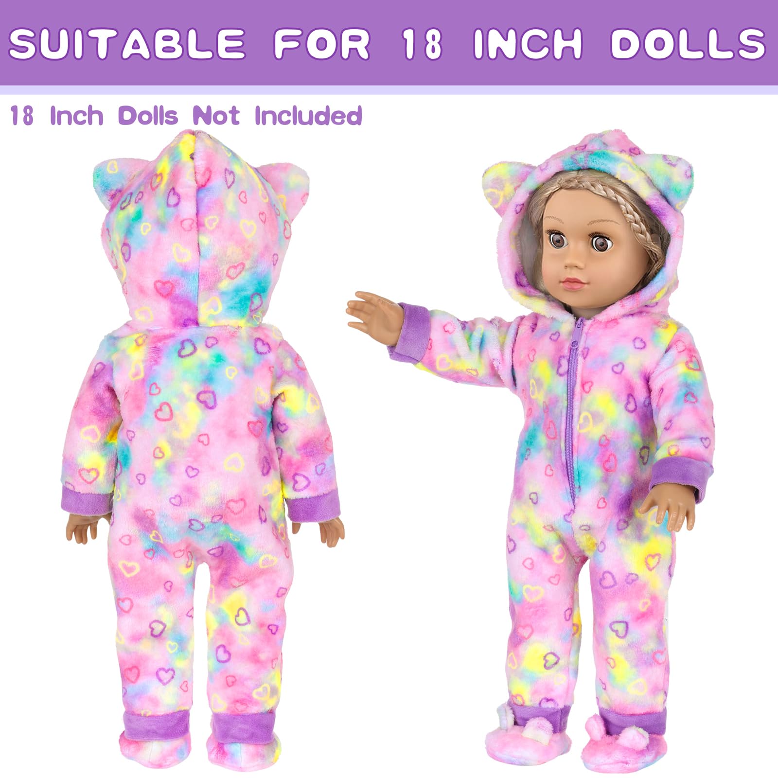 UZIDBTO eye mask for 18-inch dolls for pretend bedtime rituals