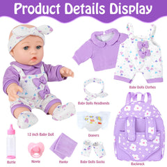 UZIDBTO diaper included supports complete care role-play experiences.