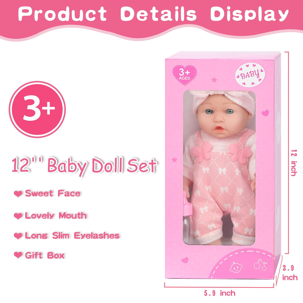 UZIDBTO doll close-up shows sparkling eyes and soft attire for nurturing play