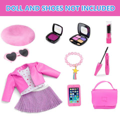 UZIDBTO berets and outfits for 18-inch dolls, inspiring imaginative styling and coordinated wardrobe ideas.