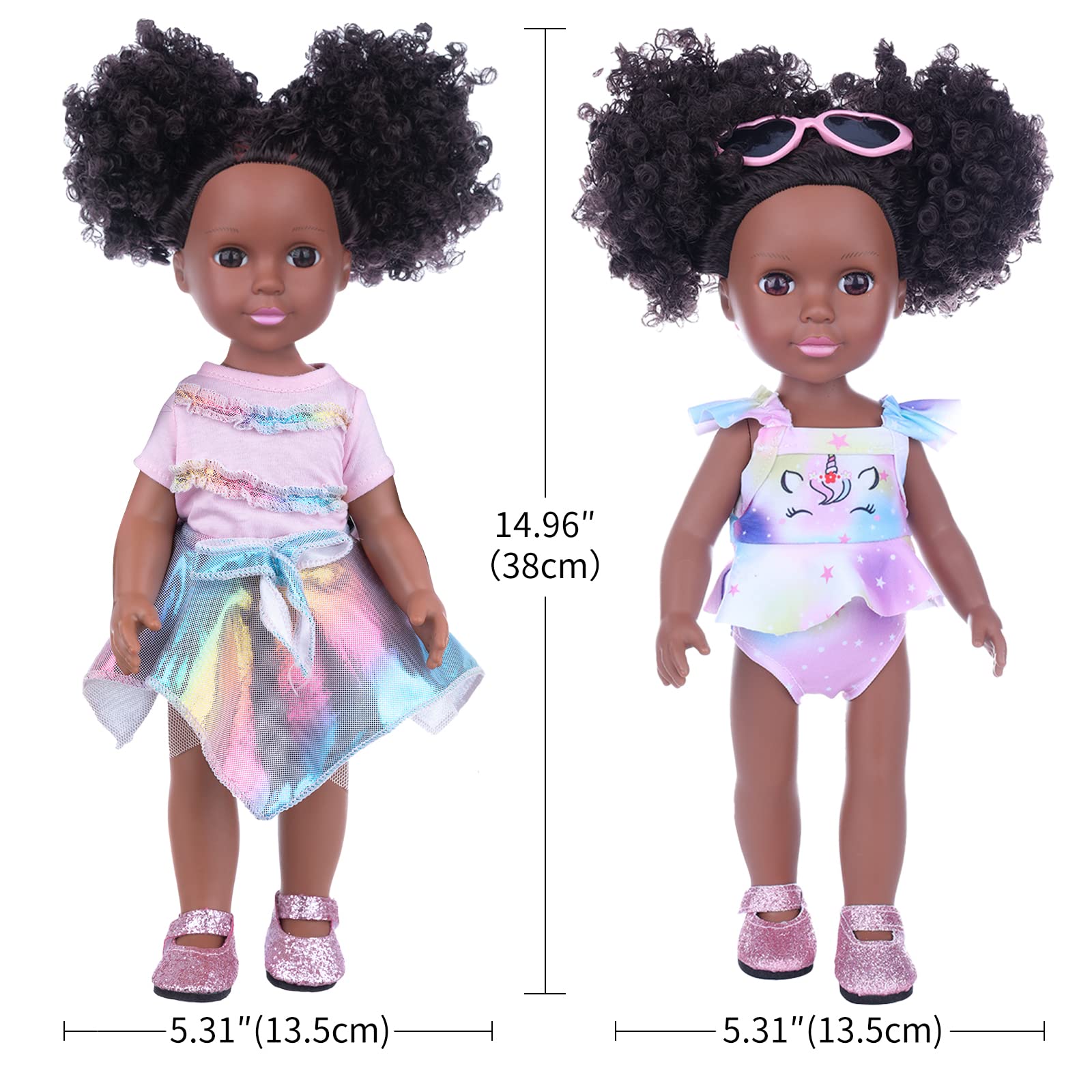 UZIDBTO black doll hair clip adds stylish detailing during dressing