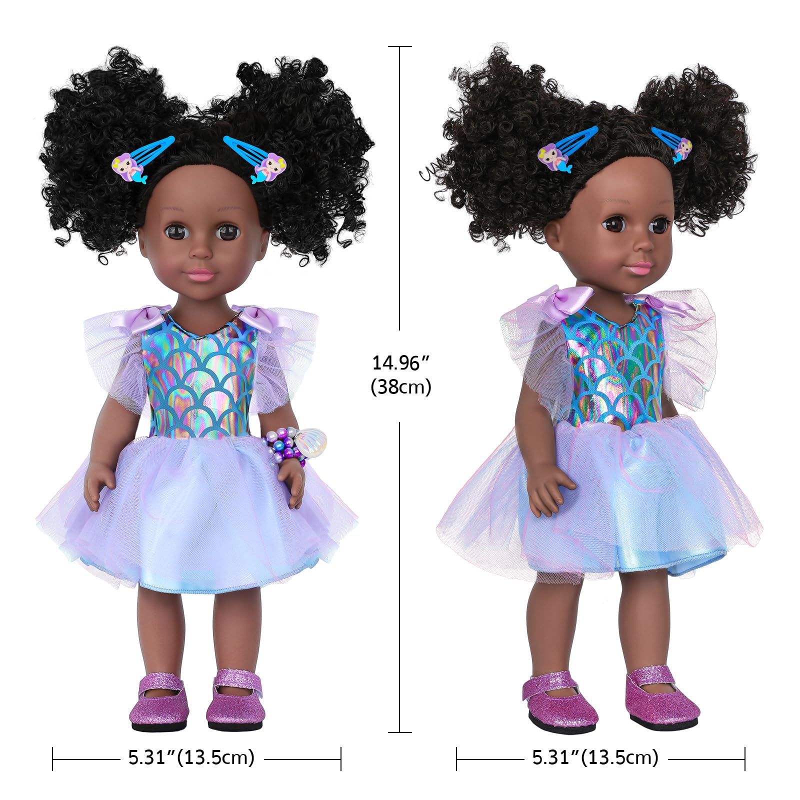 UZIDBTO doll shoes provide easy dressing and ready-to-play outfits