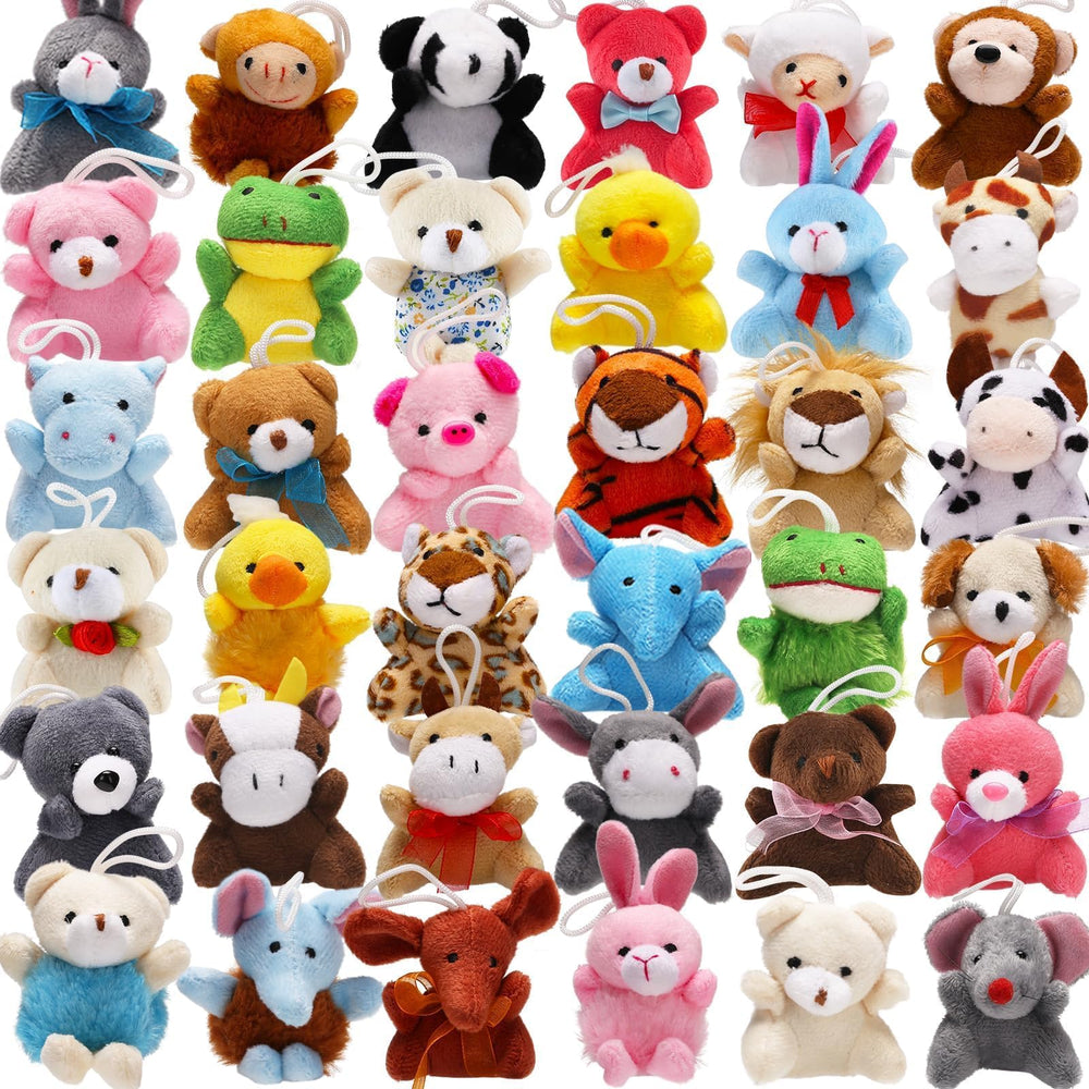 Uzoxlsn mini plush animals collection, ideal as classroom rewards and party favors.