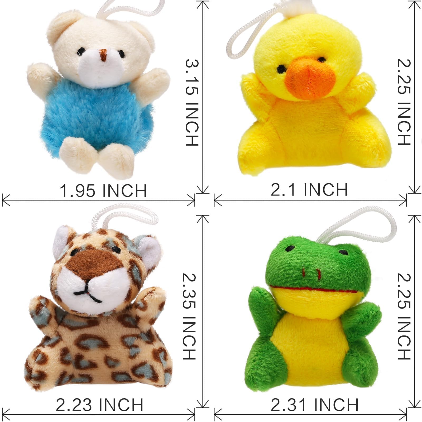 Uzoxlsn mini plush animals set, great for classroom rewards and goody bags.