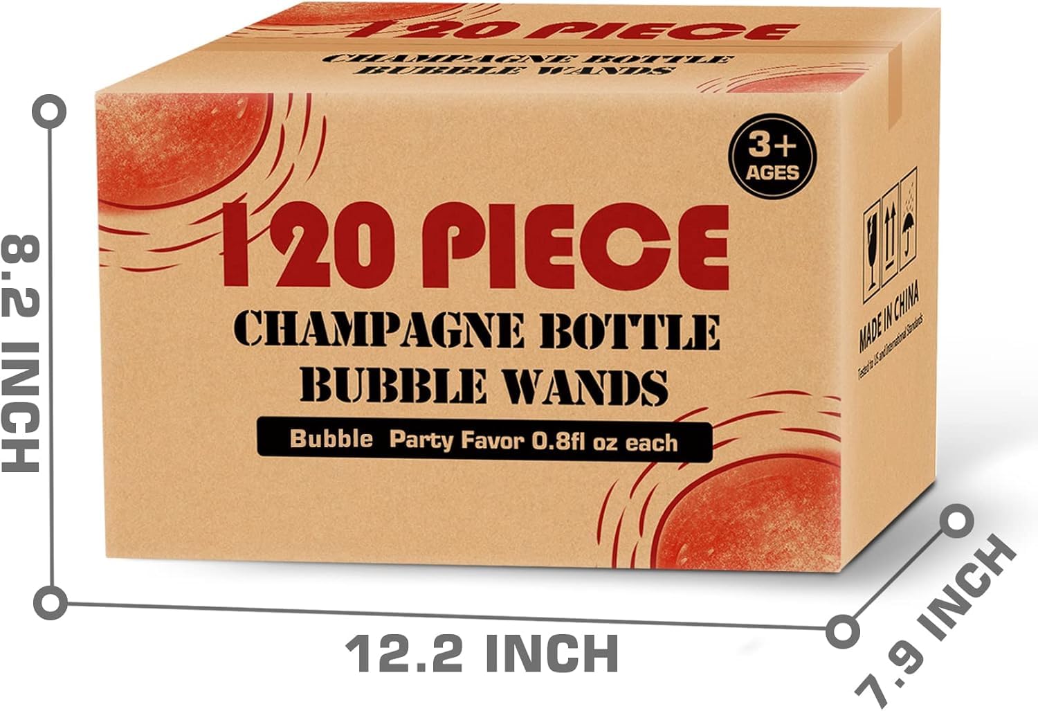 Uzoxlsn guest favors feature tiny champagne bubble bottles for guests.