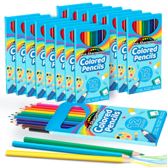 V-Opitos 168-count colored pencils bulk pack in classroom colors for easy grouping