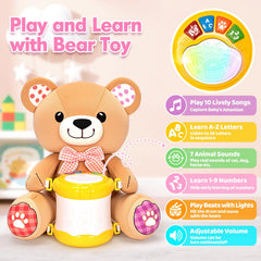 V-Opitos bear with crinkle ears delivering tactile feedback.