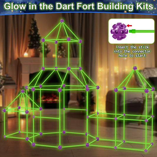 V-Opitos connector balls create sturdy joints for imaginative forts.
