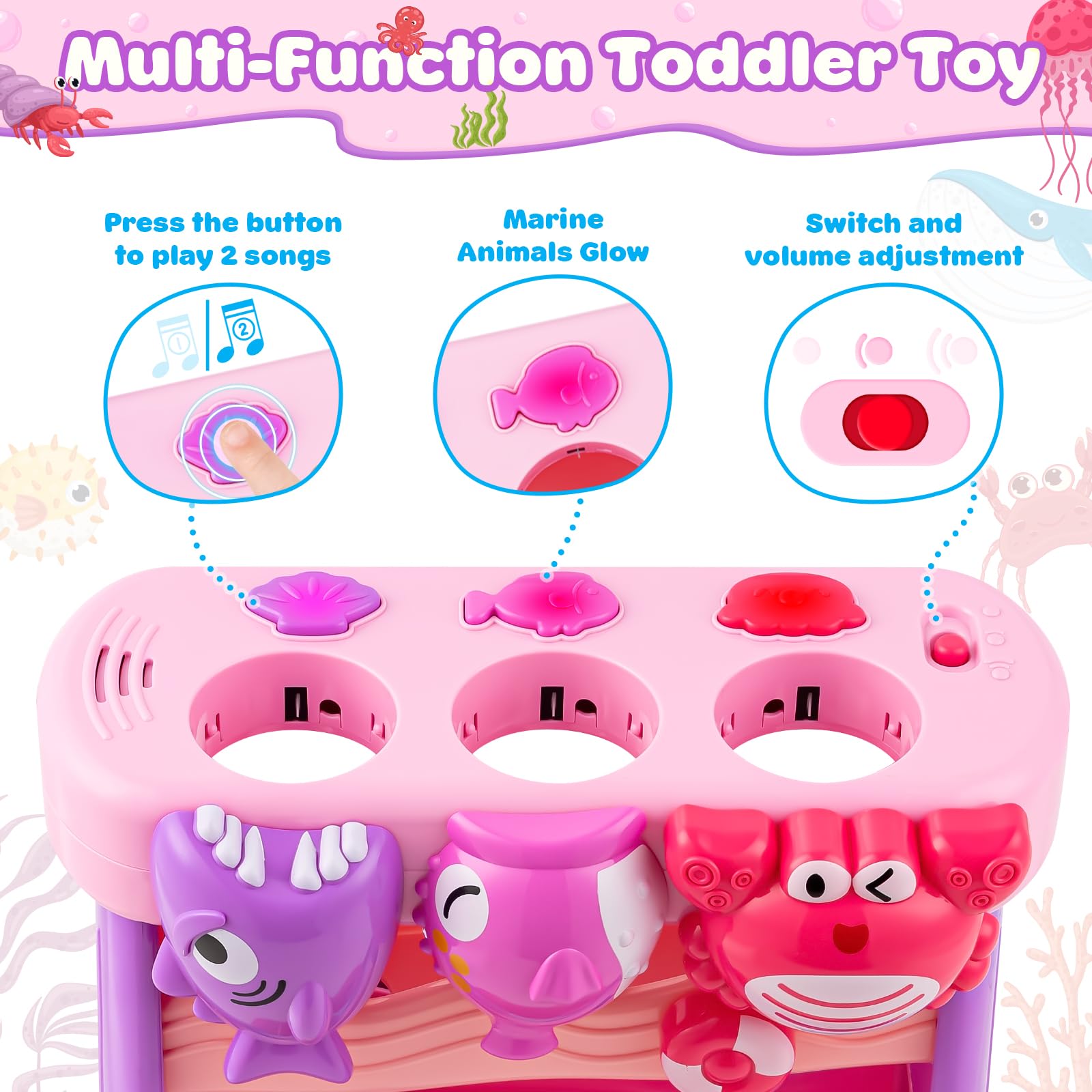 V-Opitos crab with tunes supports engaging play and learning.