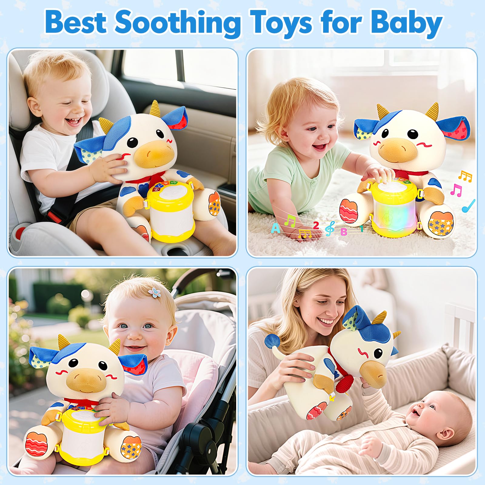 V-Opitos early-learning toy, combines music, lights, and tactile play for growth.