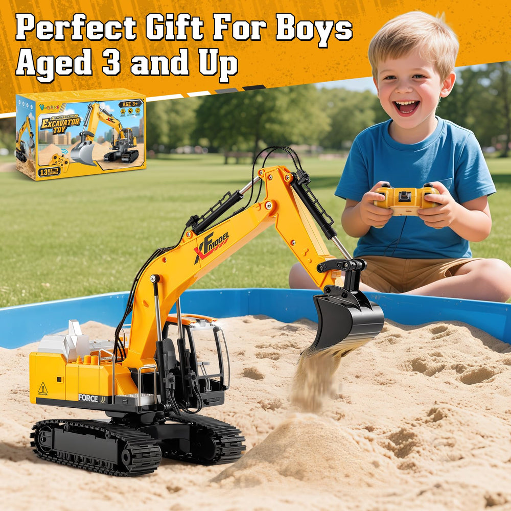 V-Opitos RC excavator gift box makes a great birthday present.