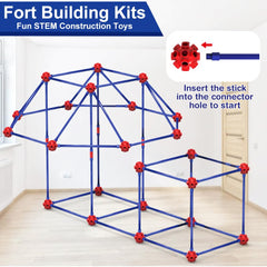 V-Opitos Fort Building Kits include 30 connector balls for sturdy, adjustable builds.