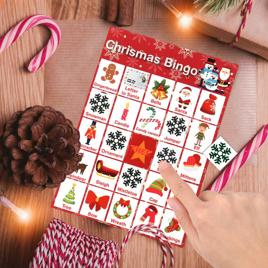 V-Opitos snowflake bingo chips set of 384 for smooth calls.