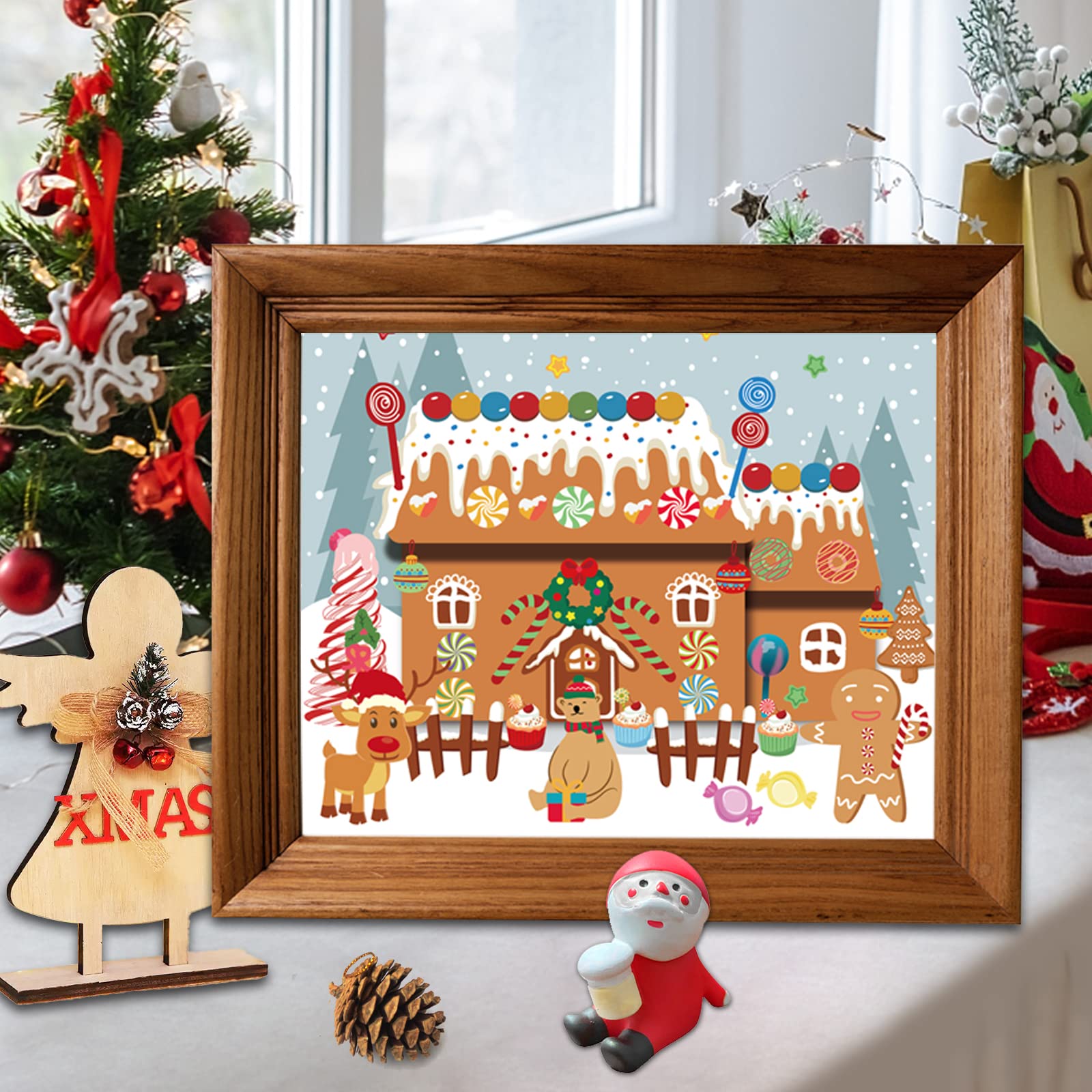 VABAMNA 24-set sticker kit supports group holiday crafts.