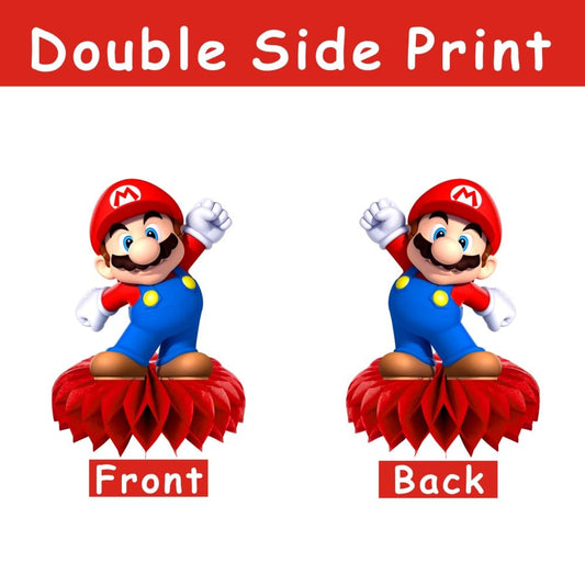 VAESCOL Mario table centerpiece ideal as a kid-friendly photo booth prop.