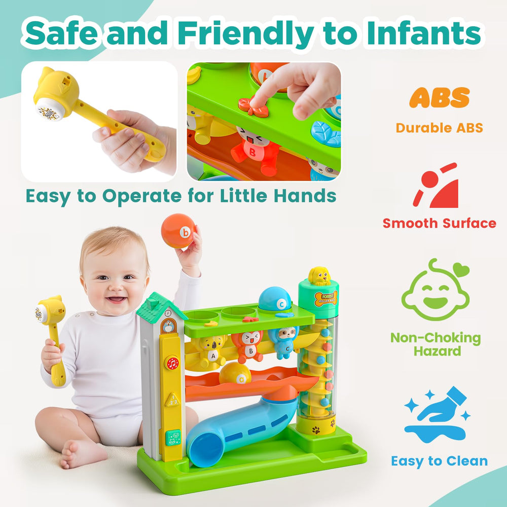 Vahome ball drop toy hammer-play: develops fine motor skills safely.