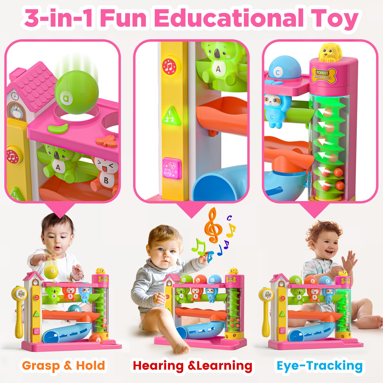 Vahome hammer action ball drop promotes hand-eye coordination during play
