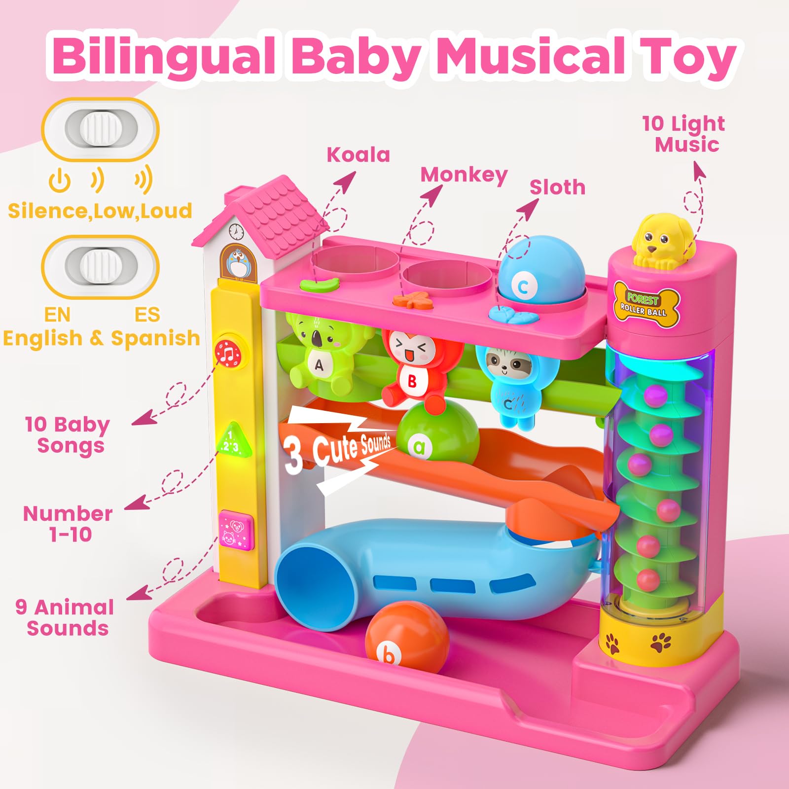 Vahome toy lights and music enhance sensory play