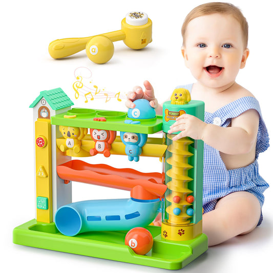 Vahome musical ball drop toy: track with rolling balls and lights for engaging play.