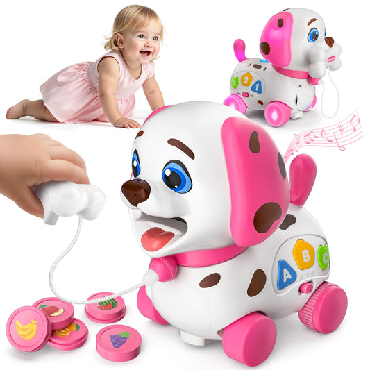 Vahome Puppy Toy musical buttons close-up promotes sound recognition in babies.