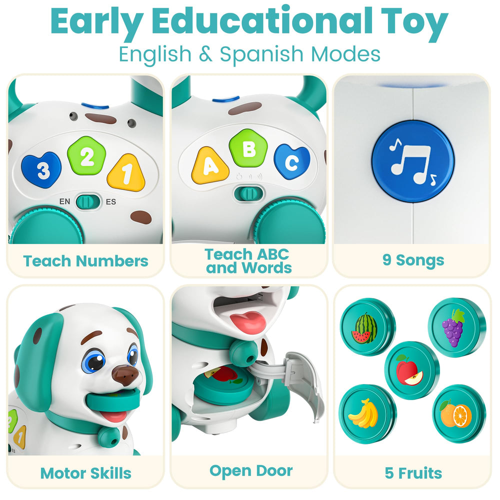 Vahome Puppy Toy safe ABS materials and oversized buttons for easy pressing