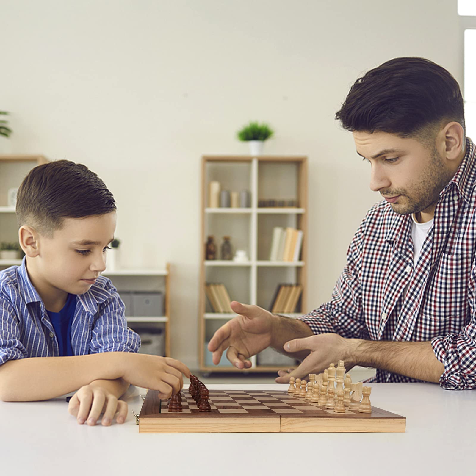 Vahome travel-friendly chess set ready for backpack or carry-on use