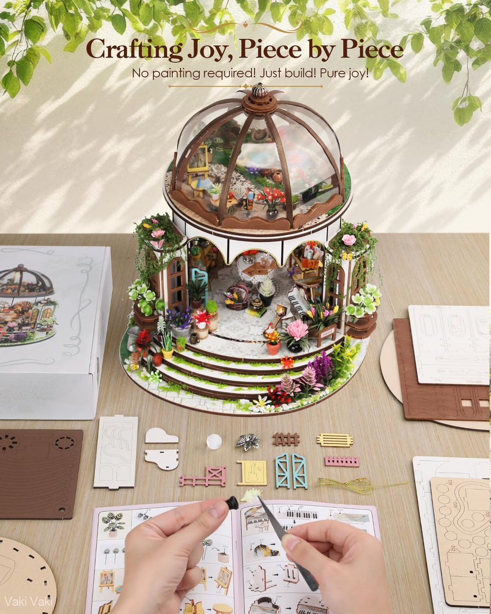 Vaki Vaki instruction pages with clear steps for easy crafting