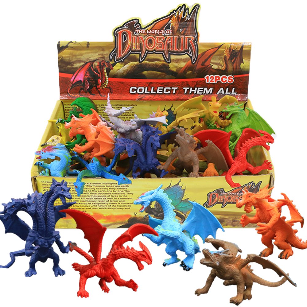 ValeforToy dragon party favors collection makes decorations and cake toppers easy.